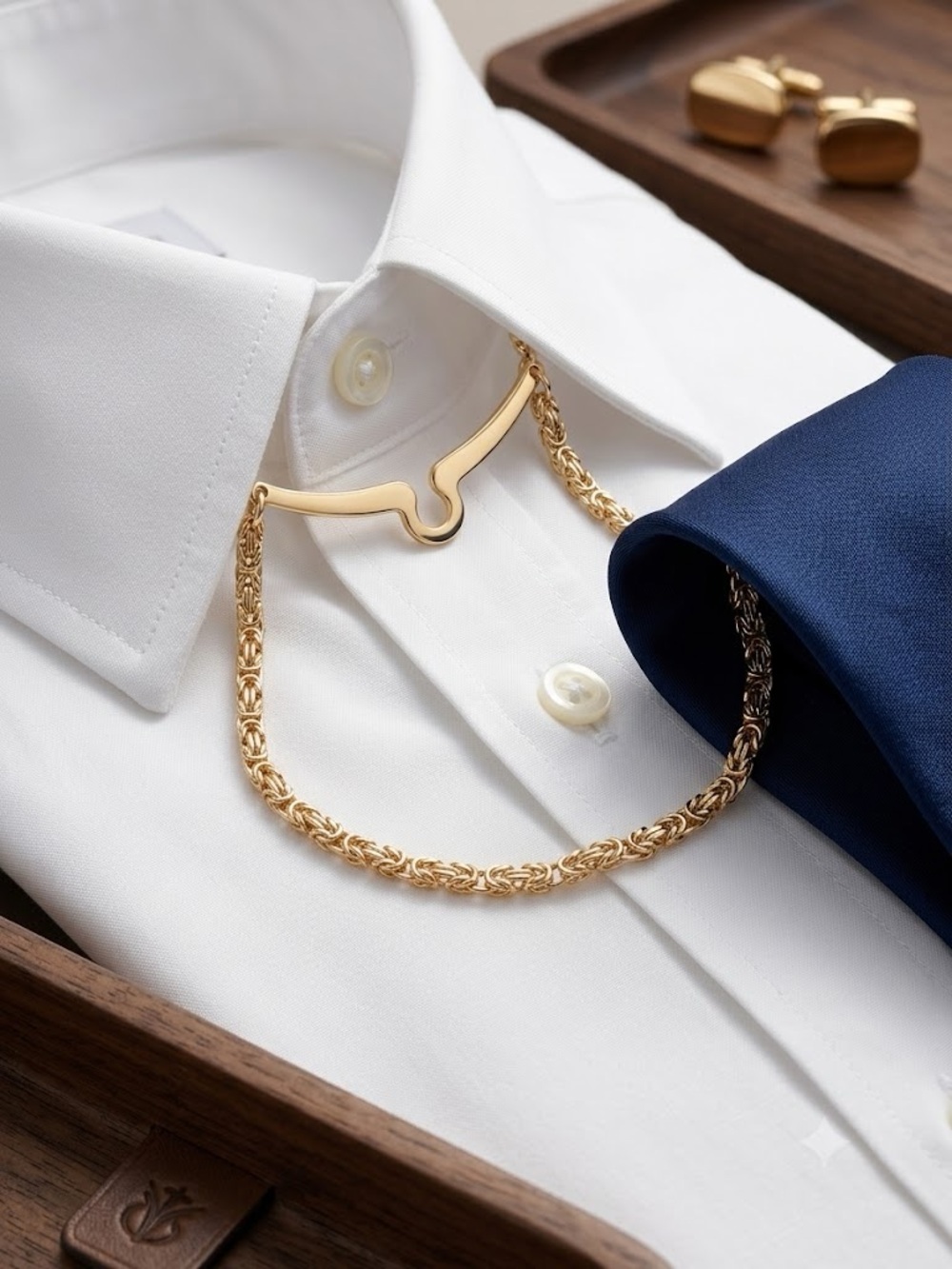 Gold Tie Chain for Men